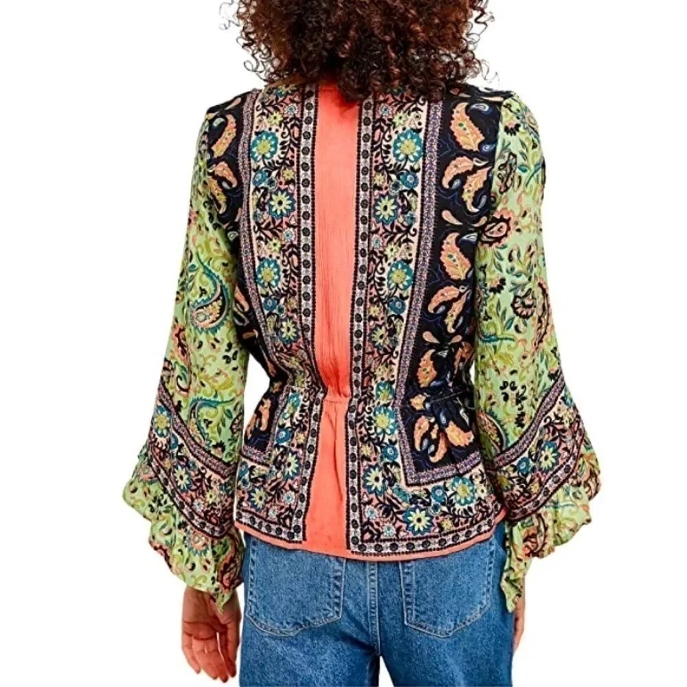 NWT Free People Rosalie Wrap Top